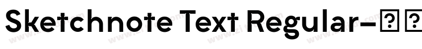 Sketchnote Text Regular字体转换